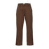 Pantaloni Chino Uomo in Twill elasticizzato marrone