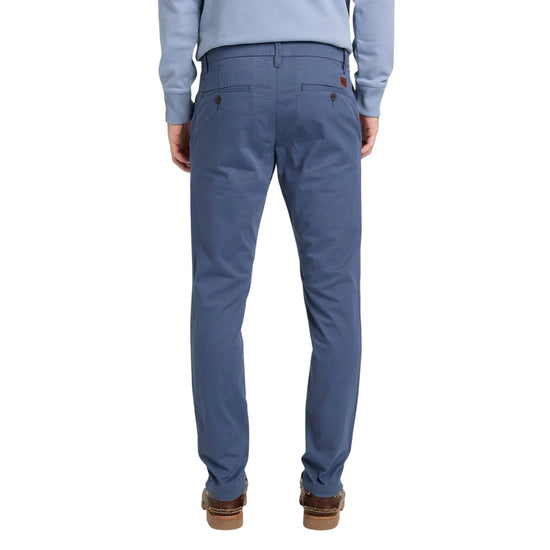 Pantalone Chino Uomo Slim fit Blu modello retro