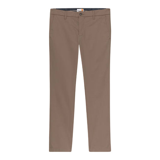 Pantalone Uomo in Twill Claremont Marrone