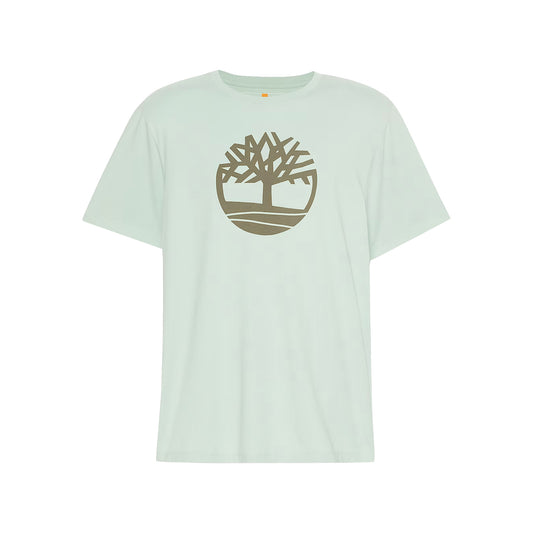 T-shirt Uomo con Logo Albero Kennebec River Verde chiaro