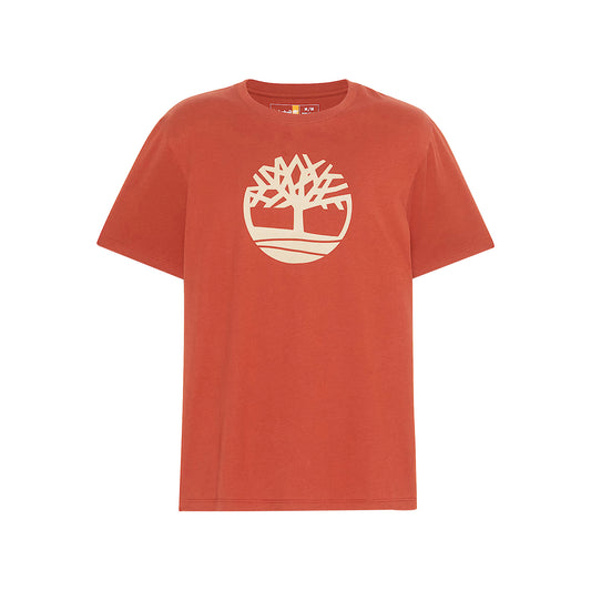 T-shirt Uomo con Logo Albero Kennebec River Rosso