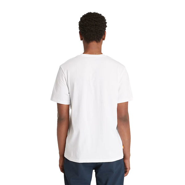 T-shirt Uomo con Logo Albero Kennebec River Bianco modello retro