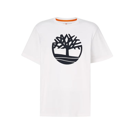 T-shirt Uomo con Logo Albero Kennebec River Bianco