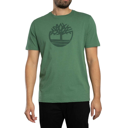 T-shirt Uomo Kennebec River con logo Verde