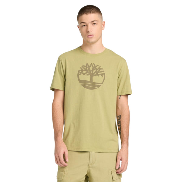 T-shirt KENNEBEC RIVER con Logo Stampato in giallo