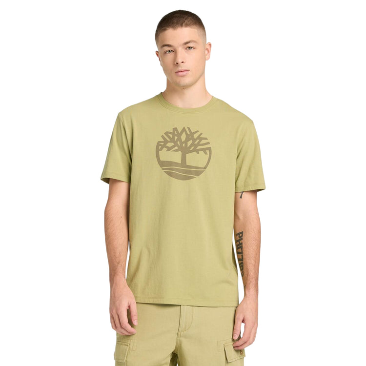 T-shirt KENNEBEC RIVER con Logo Stampato in giallo