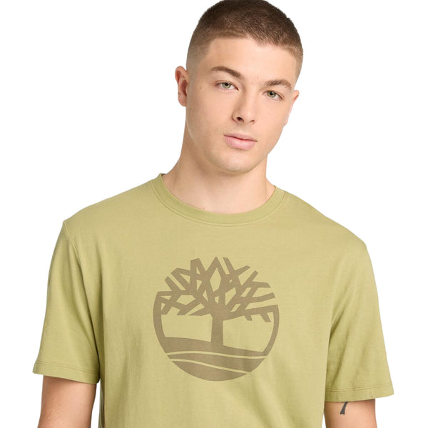 T-shirt KENNEBEC RIVER con Logo Stampato in giallo