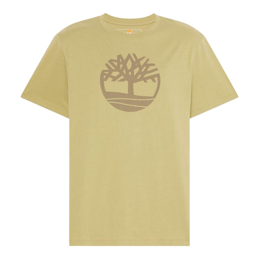 T-shirt KENNEBEC RIVER con Logo Stampato in giallo