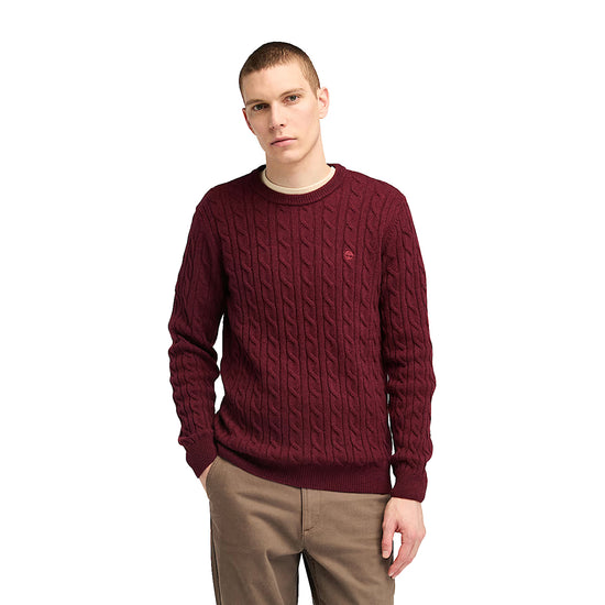 Maglione Uomo Phillips Brook Rosso modello frontale