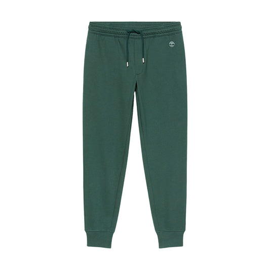 Pantalone Uomo Exter River Verde, con orlo a coste e logo ricamato 
