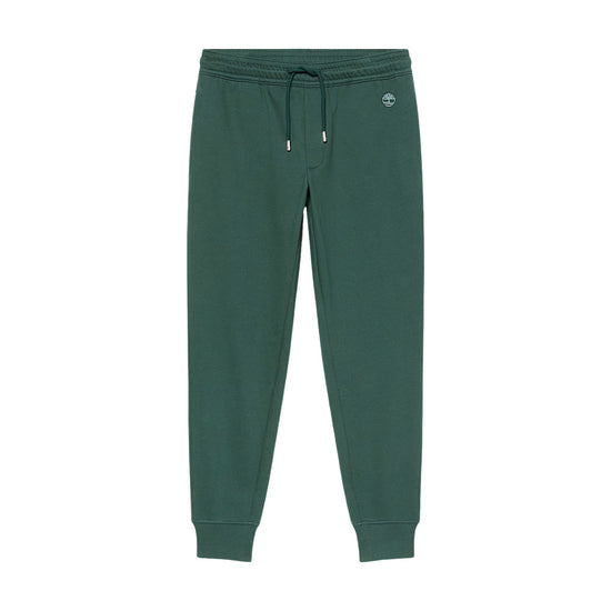 Pantalone Uomo Exter River Verde, con orlo a coste e logo ricamato 