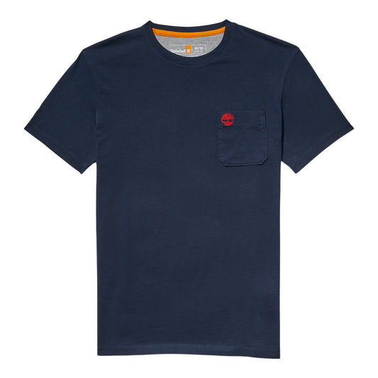 T-shirt Uomo con taschino Dunstan River Blu