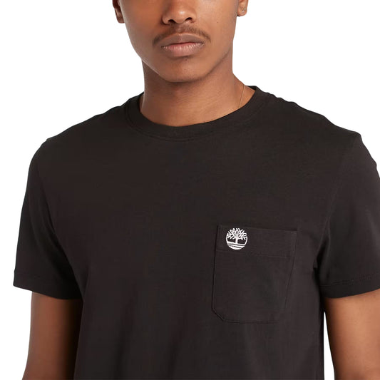 T-shirt Uomo con taschino Dunstan River Nero