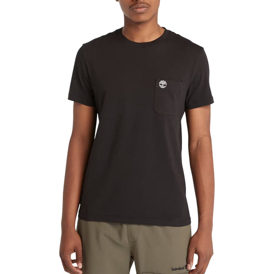 T-shirt Uomo con taschino Dunstan River Nero