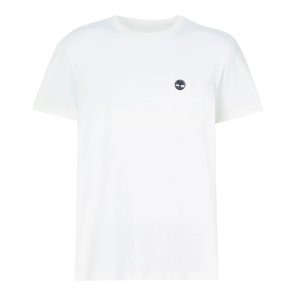 T-shirt Uomo con taschino Dunstan River Bianco