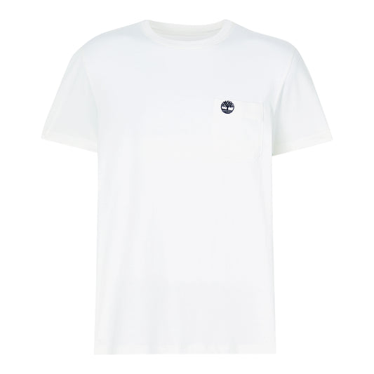 T-shirt Uomo con taschino Dunstan River Bianco