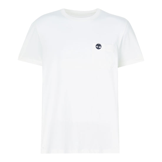 T-shirt Uomo con taschino Dunstan River Bianco