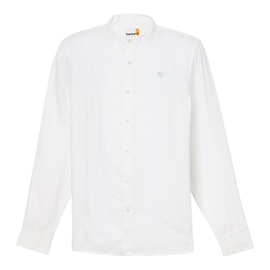 Camicia Uomo Mill Brook in Lino Bianco