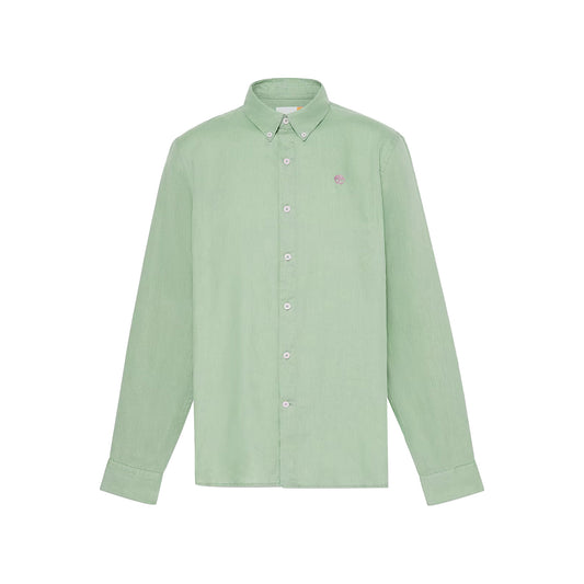 Camicia Uomo in Lino Mill Brook Verde