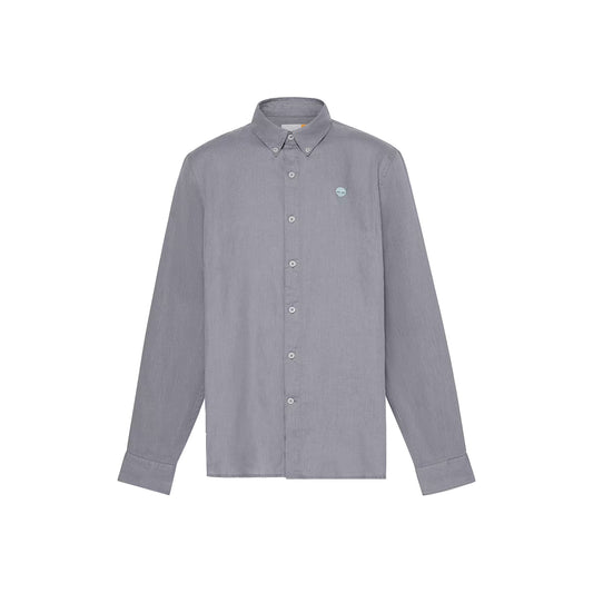 Camicia Uomo in Lino Mill Brook Grigio