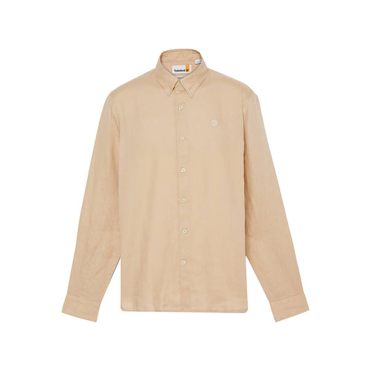 Camicia Uomo in Lino Mill Brook Beige