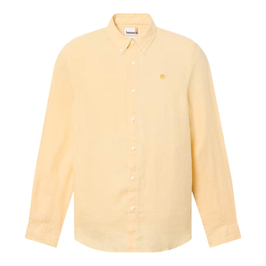 Camicia Uomo in lino Mill Brook Giallo