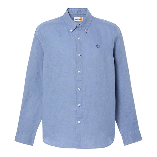 Camicia Uomo in lino Mill Brook Blu