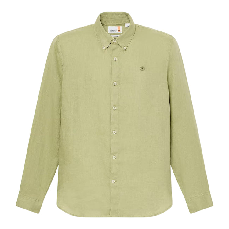Camicia Uomo in lino Mill Brook Verde chiaro