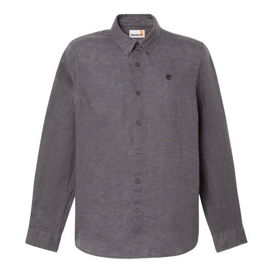 Camicia Uomo in lino Mill Brook Grigio