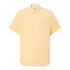 Camicia Uomo in lino a manica corta Giallo