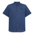 Camicia Uomo Mill Brook a manica corta in lino Blu