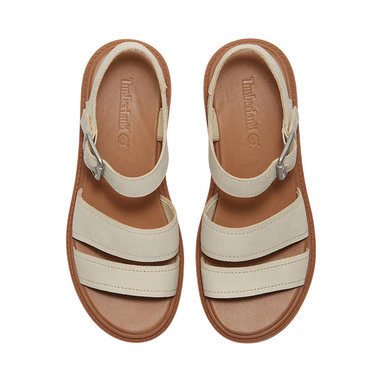 Sandalo Donna Stone Street con plateau Beige