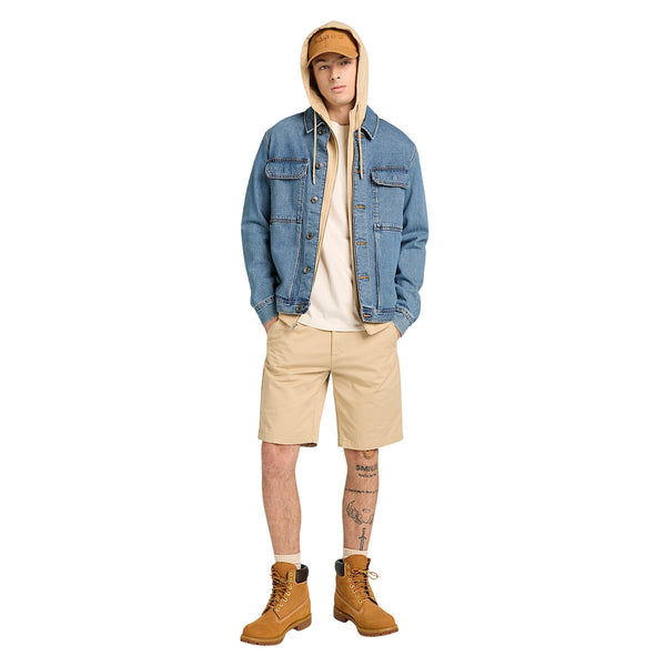 Felpa Exeter River da Uomo Beige con Zip