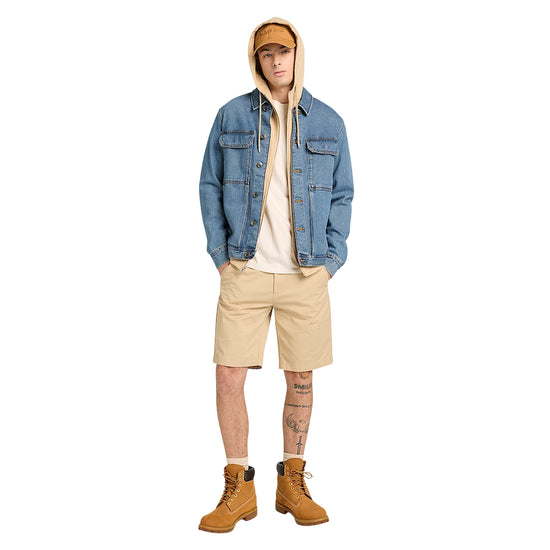 Felpa Exeter River da Uomo Beige con Zip