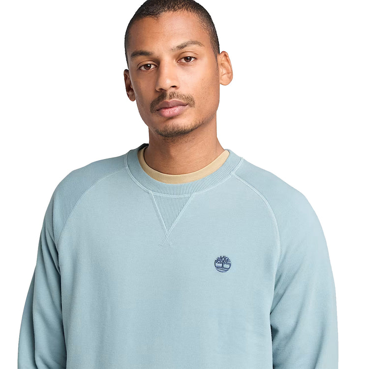 Exeter River Light Blue Loopback Crewneck Sweatshirt