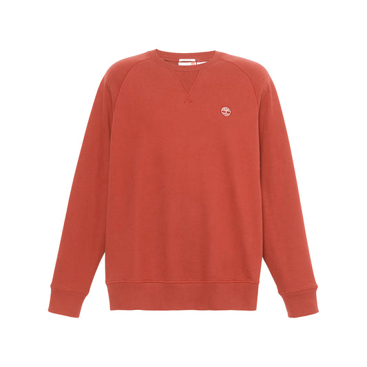 Felpa Girocollo Loopback Exeter River Rosso