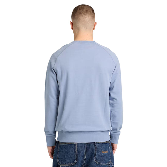 Felpa a girocollo in blu regular fit