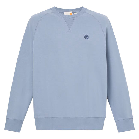Felpa a girocollo in blu regular fit