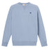 Felpa a girocollo in blu regular fit