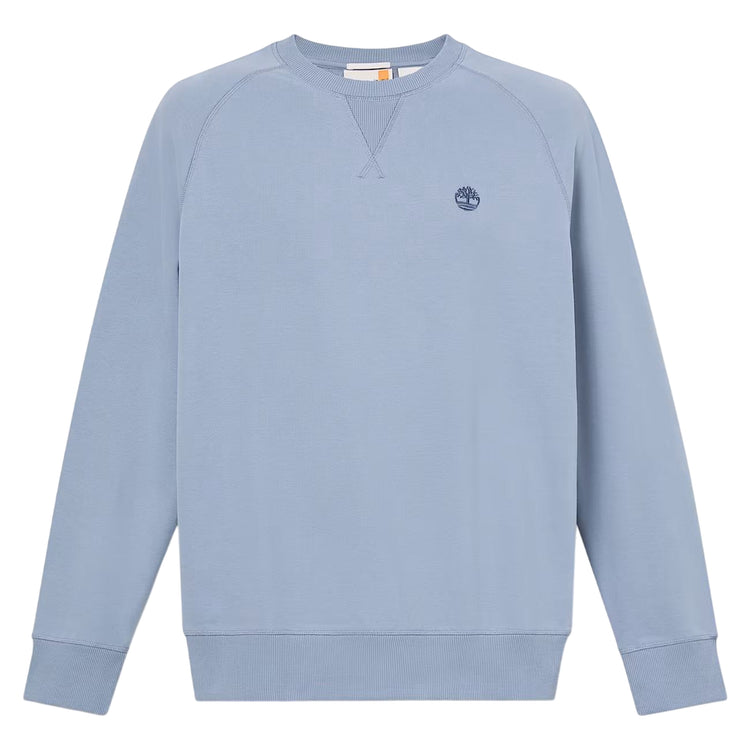 Felpa a girocollo in blu regular fit
