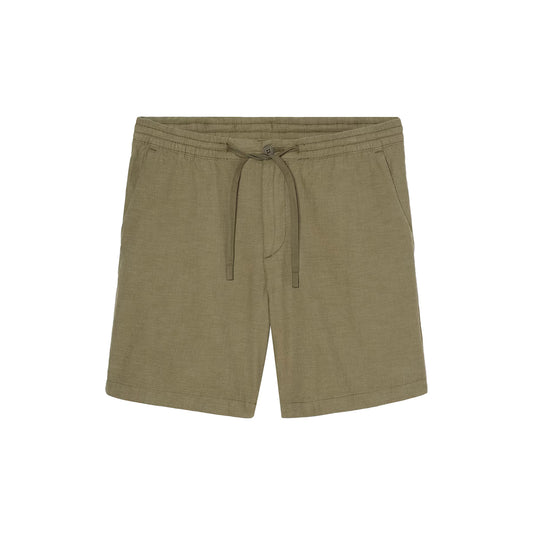 Shorts Uomo in Cotone e Lino Verde