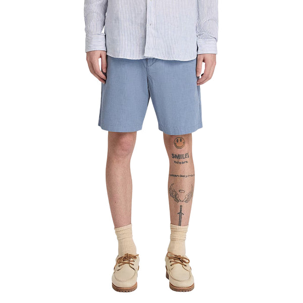 Shorts Uomo in cotone Claremont Blu modello frontale
