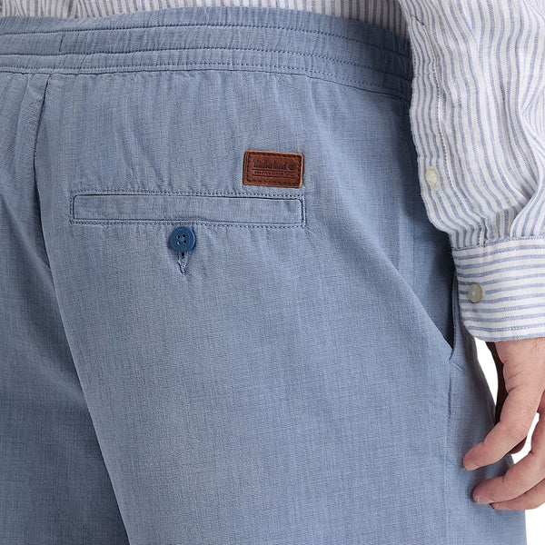 Shorts Uomo in cotone Claremont Blu dettaglio