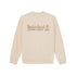 Felpa girocollo Uomo Beige con logo ricamato