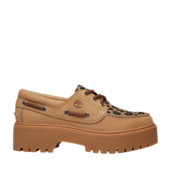 Scarpe da Barca Donna con plateau e dettagli animalier