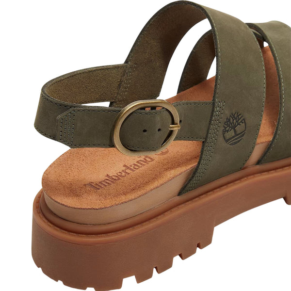 Sandalo Donna Clairemont Way Verde scuro 