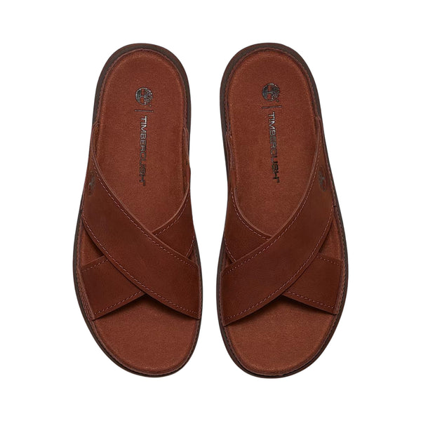 Sandalo Uomo Casco Cove in pelle marrone chiaro