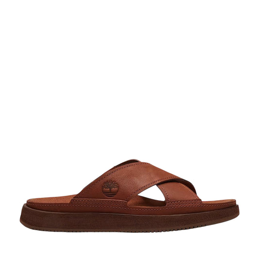 Sandalo Uomo Casco Cove in pelle marrone chiaro