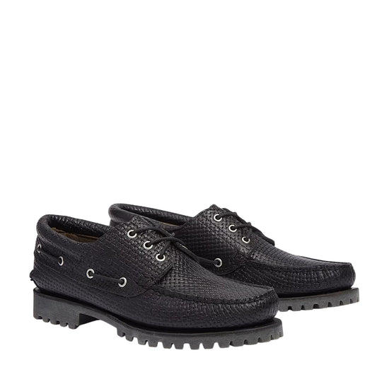 Mocassino Uomo Authentic 3-Eye Lug Handsewn Nero