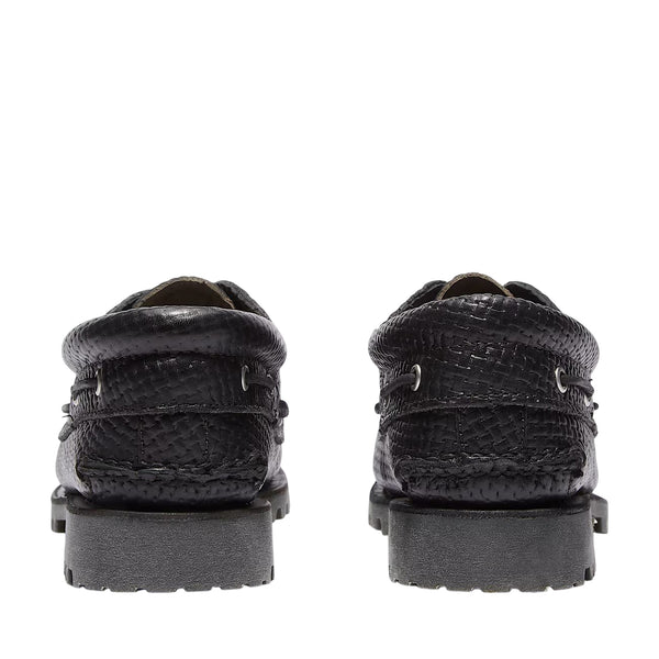 Mocassino Uomo Authentic 3-Eye Lug Handsewn Nero retro